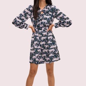 Kate Spade New York Panther Dot print mini dress